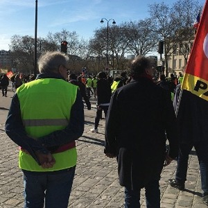 France  : CGT et gilet jaune lors de la manifestation 17 février 2019, image d'illustration L'Assemblée des Gilets jaunes vote la jonction à la grève du 5 décembre