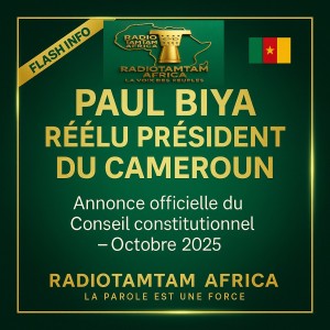 CAMEROUN : Paul Biya remporte son huitième mandat au Cameroun