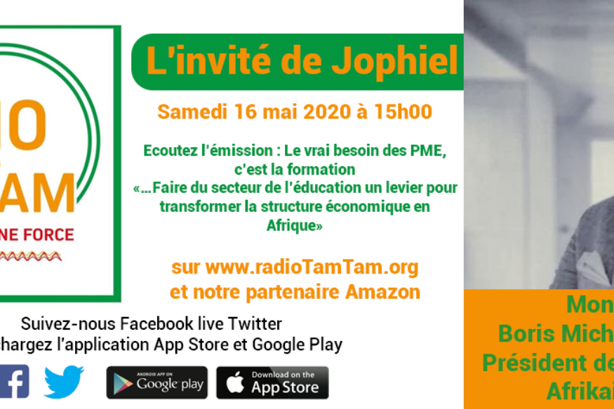 EMISSION : Le Président de l’Association Afrikainement, sera  sur le studio de RadioTamTam «L’invité de Jophiel»