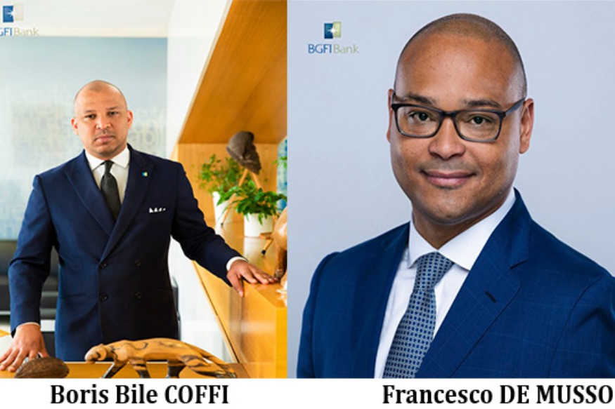 AFRIQUE2050 Boris Bilé COFFI et Francesco DE MUSSO respectivement nommés Directeur Général de BGFIBank Europe et Directeur Général de BGFIBank RDC