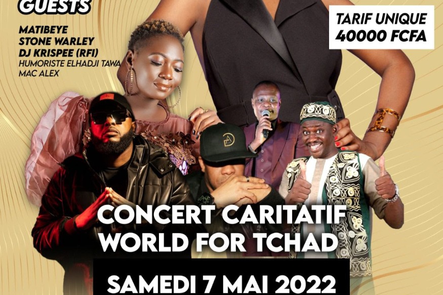 MUSIQUE :  "WORLD FOR TCHAD 2022 - CONCERT LIVE CHARLOTTE DIPANDA À N'DJAMÉNA LE 7 MAI 2022"