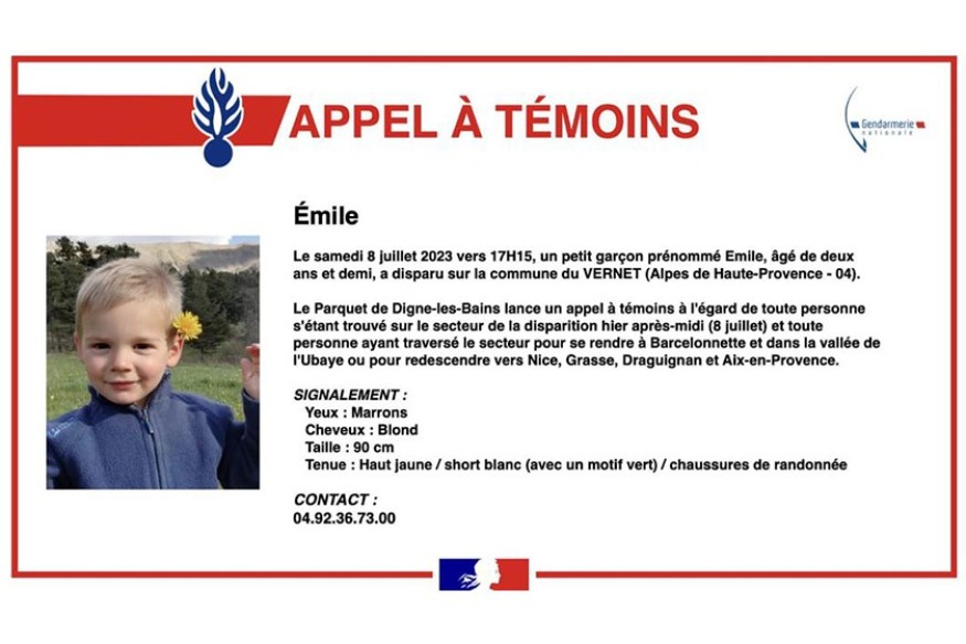 Alpes-de-Haute-Provence : Émile, 2 ans, est porté disparu