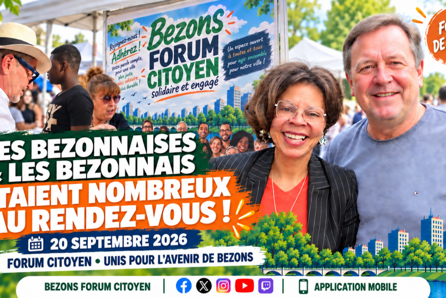 Foire de Bezons : le stand n° 109 du Forum citoyen rencontre un franc succès