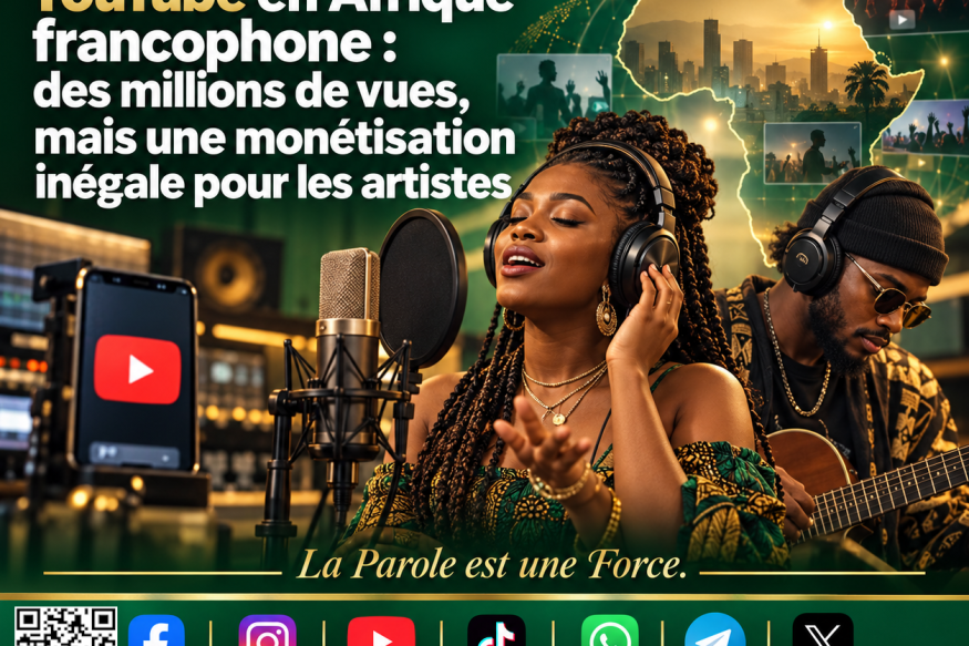 YouTube en Afrique francophone : des millions de vues, mais une monétisation inégale pour les artistes