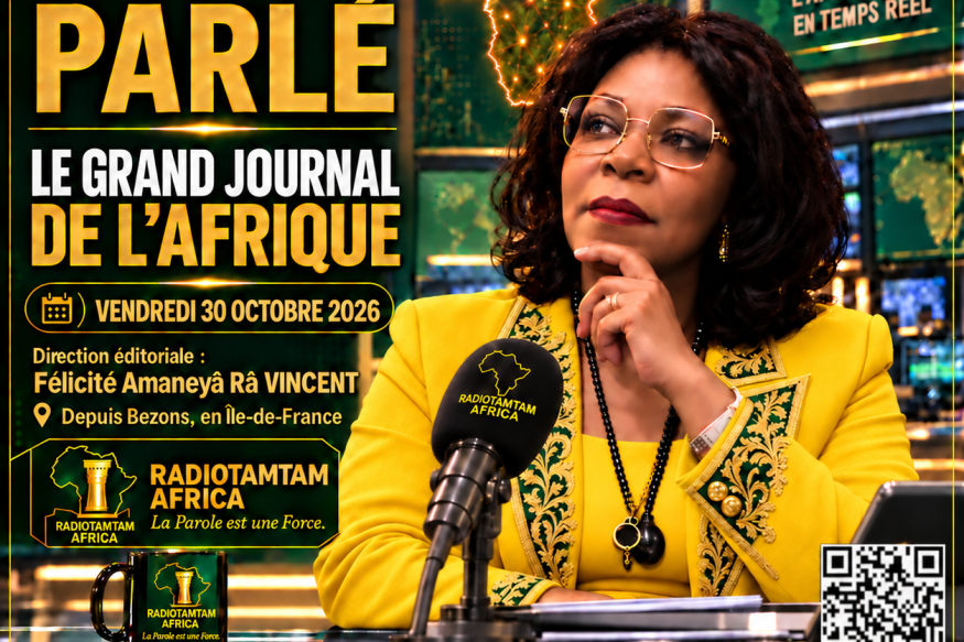 JOURNAL PARLÉ — LE GRAND JOURNAL DE L’AFRIQUE Vendredi 30 octobre 2026